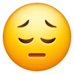 Faccina pensierosa triste Emoji Samsung