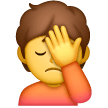 person-facepalming Emoji samsung