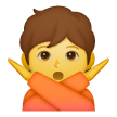 🙅 Persona haciendo el gesto de “no” Emoji en Samsung
