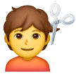 person-getting-haircut Emoji samsung