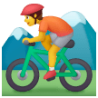 Persona en bici de montaña Emoji Samsung