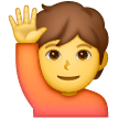person-raising-hand Emoji samsung