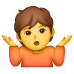 person-shrugging Emoji samsung