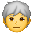 person-white-hair Emoji samsung