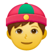 👲 Homem com chapéu chinês Emoji nos Samsung