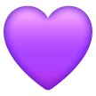 Coração roxo Emoji Samsung
