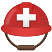 Helm mit weißem Kreuz Emoji Samsung