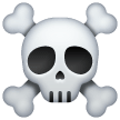 ☠️ Caveira com ossos cruzados Emoji nos Samsung