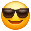 Visage souriant avec des lunettes de soleil Émoji Samsung