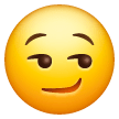 Cara com sorriso maroto Emoji Samsung