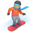 Praticante de snowboard Emoji Samsung