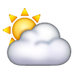 sun-behind-cloud Emoji samsung