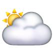 sun-behind-large-cloud Emoji samsung