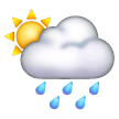 sun-behind-rain-cloud Emoji samsung