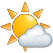🌤️ Sonne hinter kleiner Wolke Emoji auf Samsung