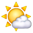 sun-behind-small-cloud Emoji samsung