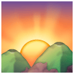 sunrise-over-mountains Emoji samsung