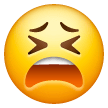 tired-face Emoji samsung