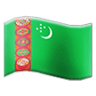 Флаг Туркменистана Эмодзи на телефонах Samsung
