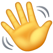 Mão a acenar Emoji Samsung