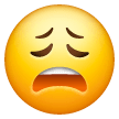 Erschöpftes Gesicht Emoji Samsung