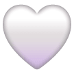 Weißes Herz Emoji Samsung