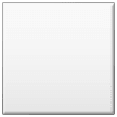 ⬜ Weißes großes Quadrat Emoji auf Samsung