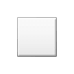 ◽ Weißes mittelgroßes Quadrat Emoji auf Samsung