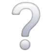 white-question-mark Emoji samsung