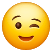 winking-face Emoji samsung