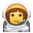 👩‍🚀 Женщина космонавт Эмодзи на телефонах Samsung