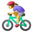 woman-biking Emoji samsung