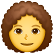 woman-curly-haired Emoji samsung