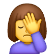 woman-facepalming Emoji samsung