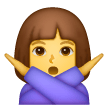 woman-gesturing-no Emoji samsung
