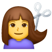 woman-getting-haircut Emoji samsung