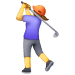 woman-golfing Emoji samsung