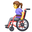 woman-in-manual-wheelchair Emoji samsung