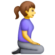 woman-kneeling-facing-right Emoji samsung