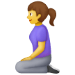 Donna in ginocchio Emoji Samsung