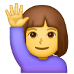 woman-raising-hand Emoji samsung