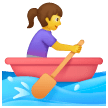 🚣‍♀️ Femme ramant dans un bateau Émoji sur Samsung