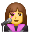 woman-singer Emoji samsung