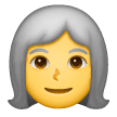 woman-white-haired Emoji samsung