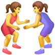 women-wrestling Emoji samsung