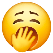 Gähnendes Gesicht Emoji Samsung