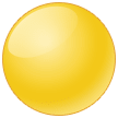 🟡 Círculo amarillo Emoji en Samsung