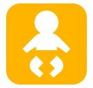 🚼 Simbolo con immagine di bambino Emoji su SoftBank