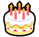 Birthday Cake Emoji in SoftBank