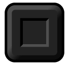 Schwarz umrandetes weißes Quadrat Emoji SoftBank